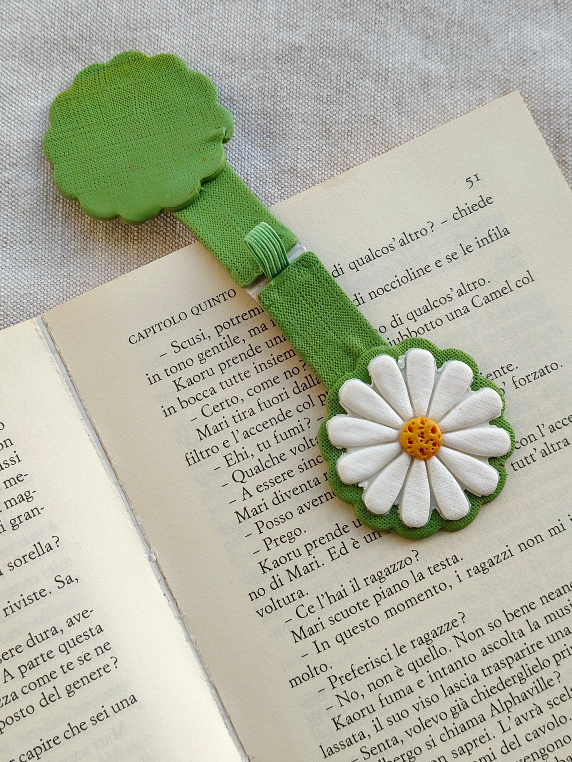 Collezione Primavera | Segnalibro Calamitato "Margherita Bianca