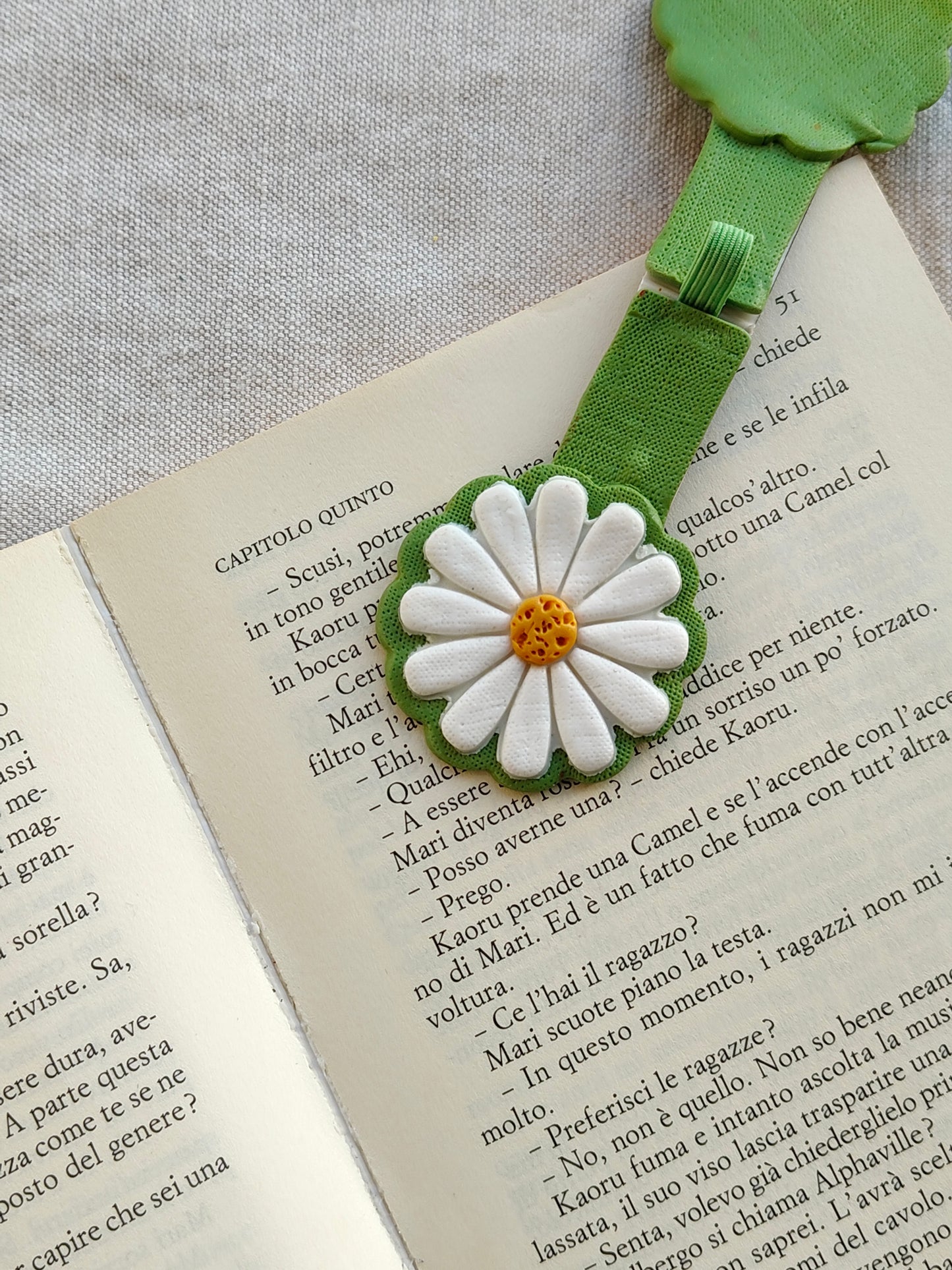 Collezione Primavera | Segnalibro Calamitato "Margherita Bianca