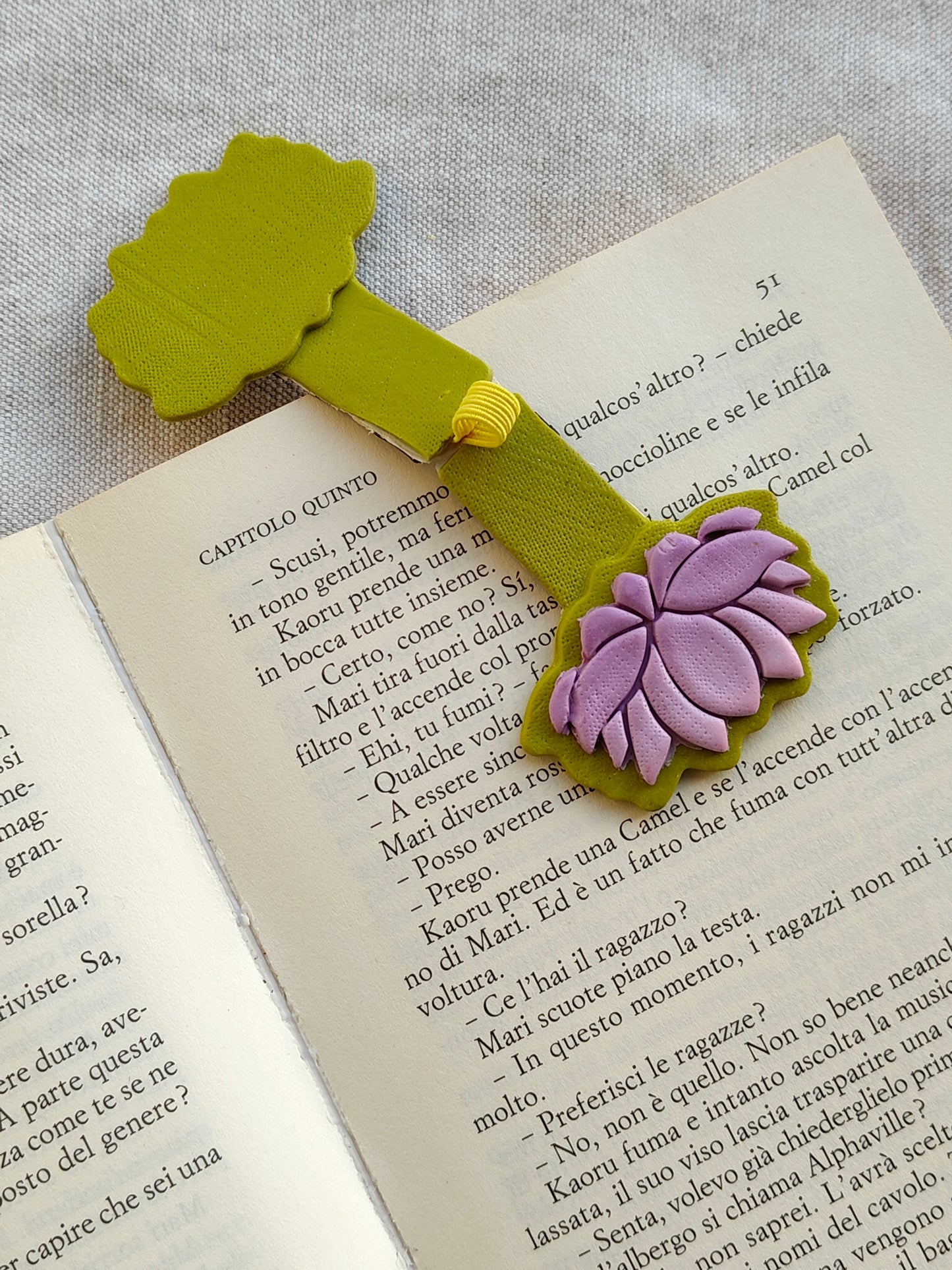 Collezione Primavera | Segnalibro Calamitato "Ninfea sull'Acqua"