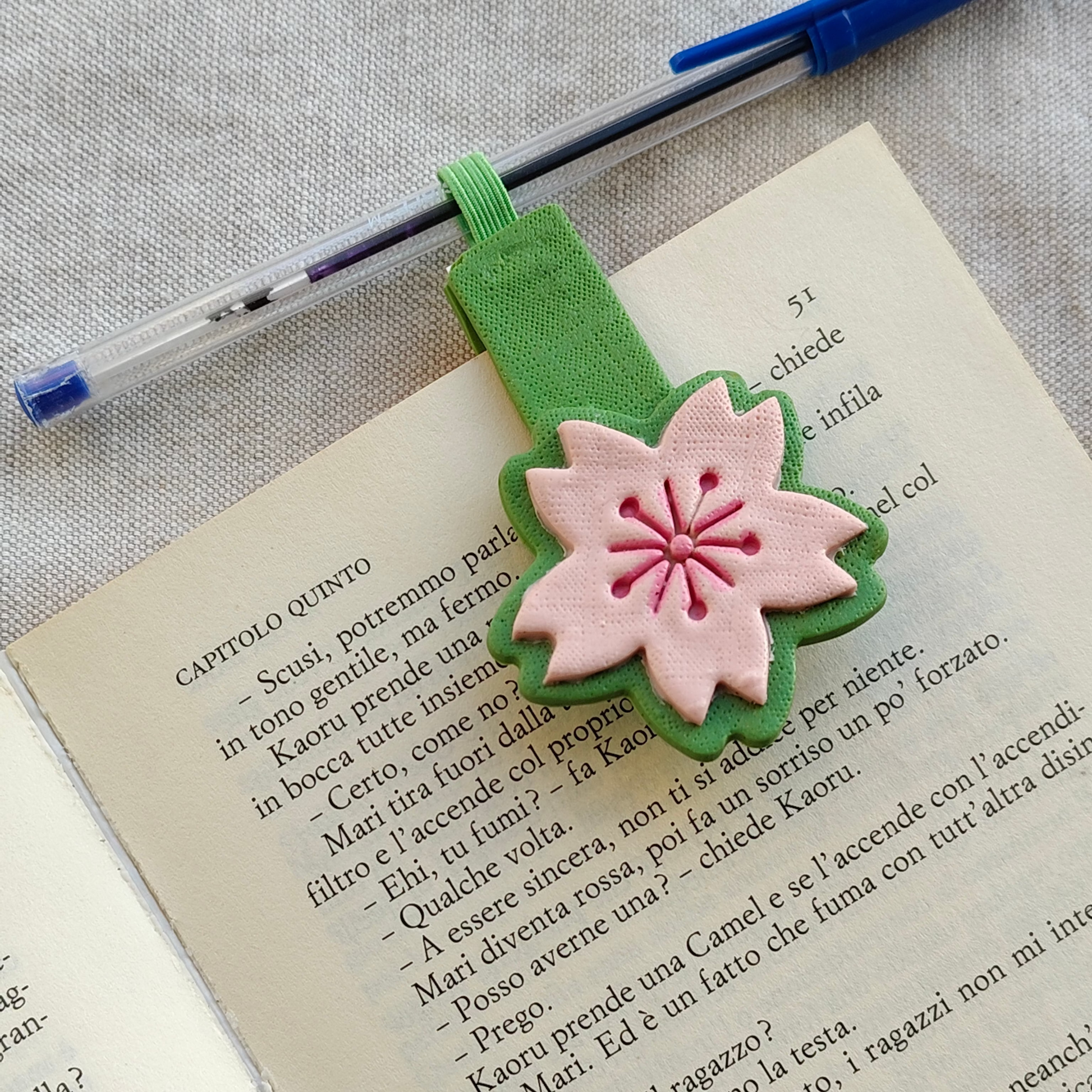 Collezione Primavera | Segnalibro Calamitato "Sakura - Fiore di Ciliegio"