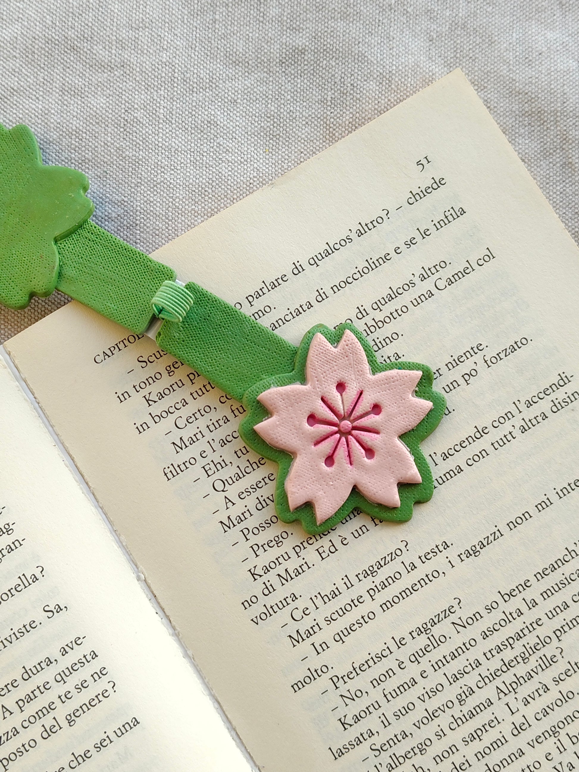 Collezione Primavera | Segnalibro Calamitato "Sakura - Fiore di Ciliegio"