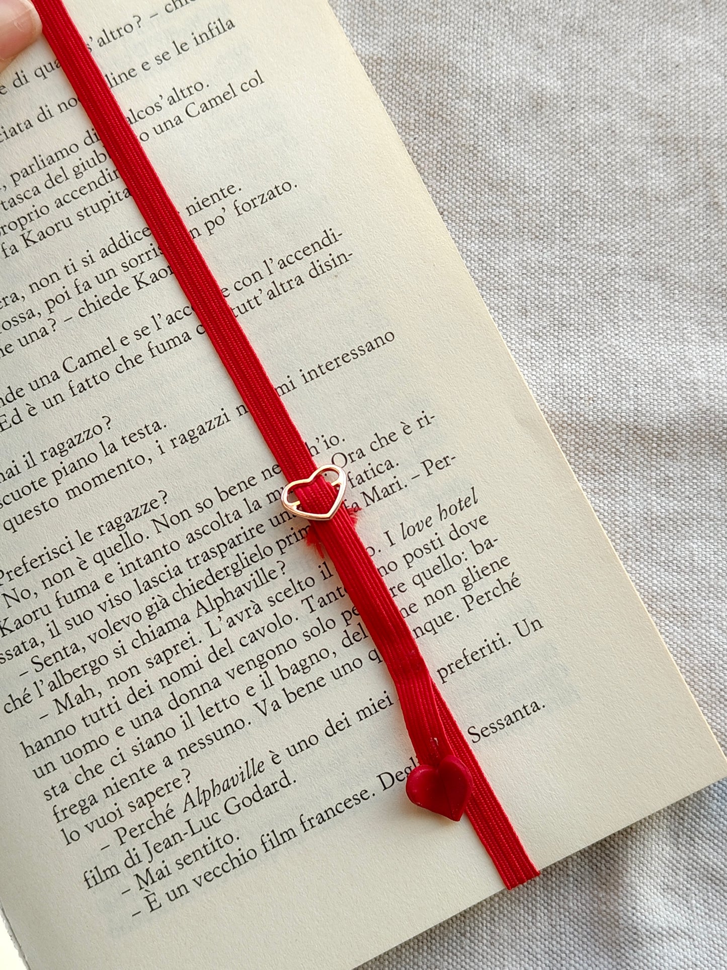 Collezione Anime | Segnalibro Elastico Regolabile | "Snoopy con Cuore"