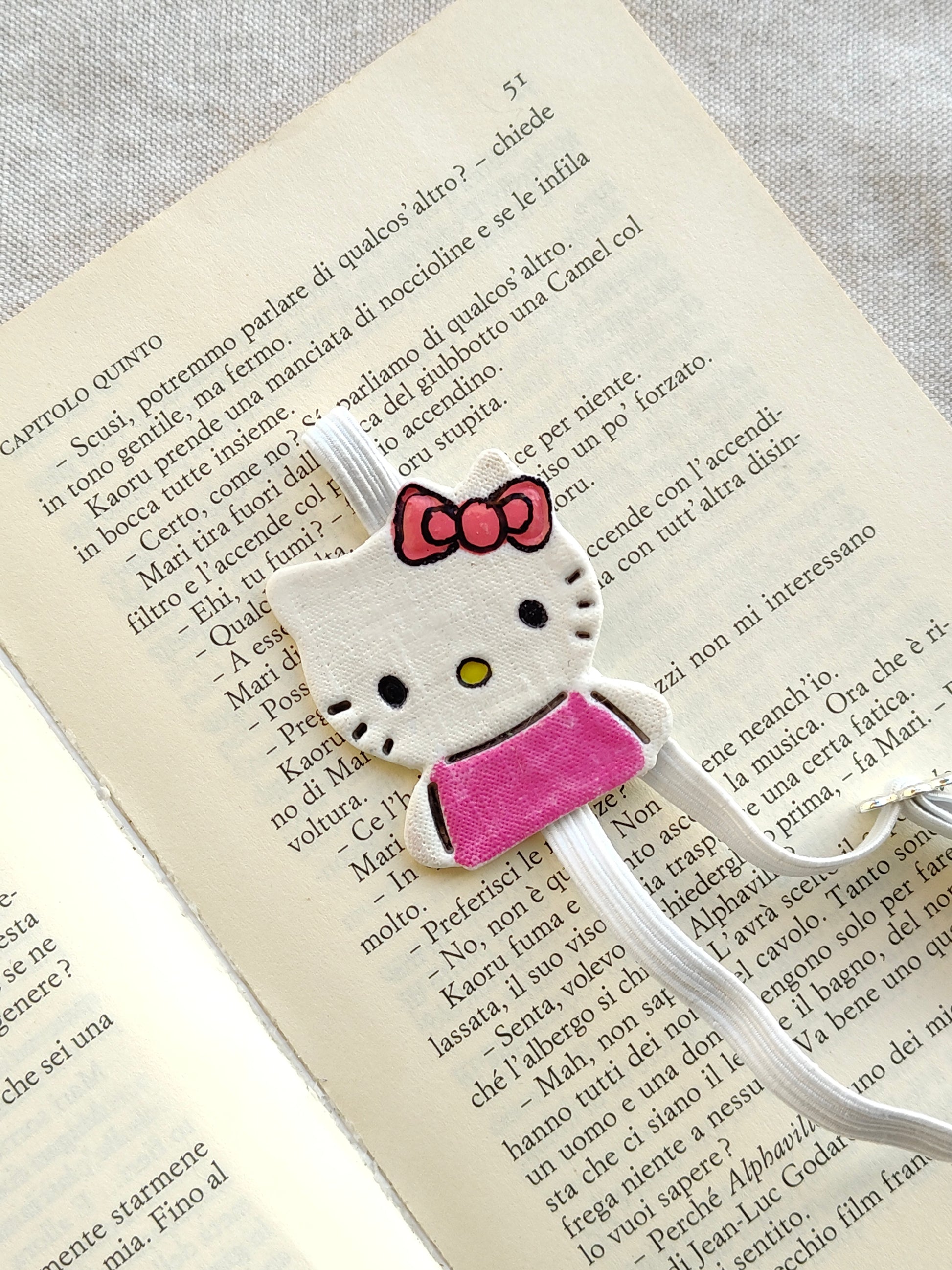 Collezione Anime | Segnalibro Elastico Regolabile | Hello Kitty