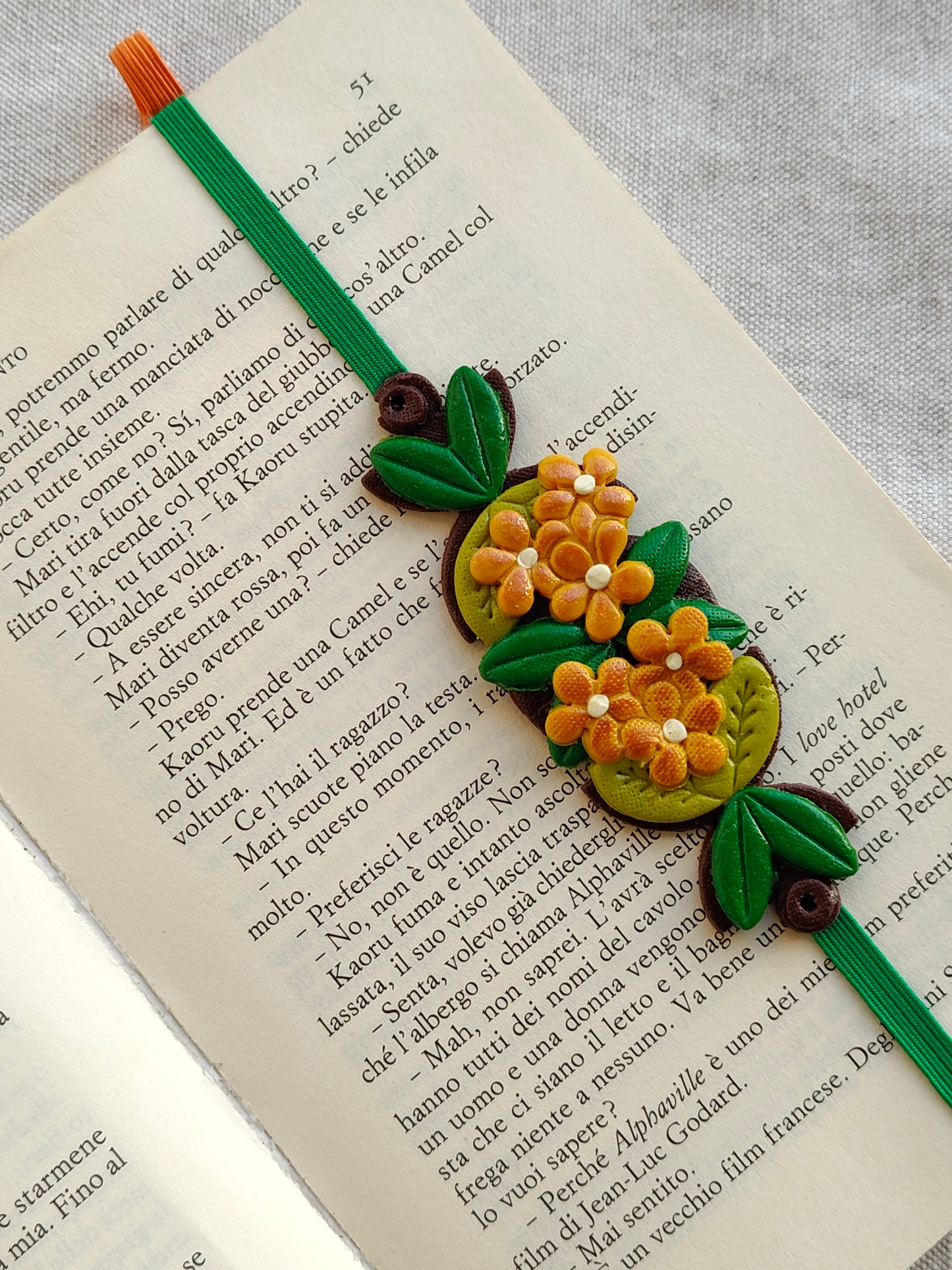 Collezione Boho Chic | Segnalibri Elastici Regolabili | Primule