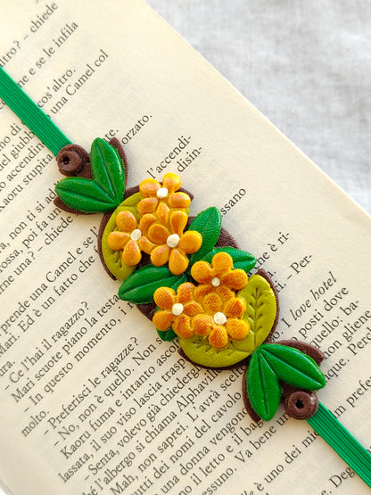 Collezione Boho Chic | Segnalibri Elastici Regolabili | Primule