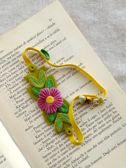 Collezione Boho Chic | Segnalibri Elastici Regolabili | Zinnia Fucsia