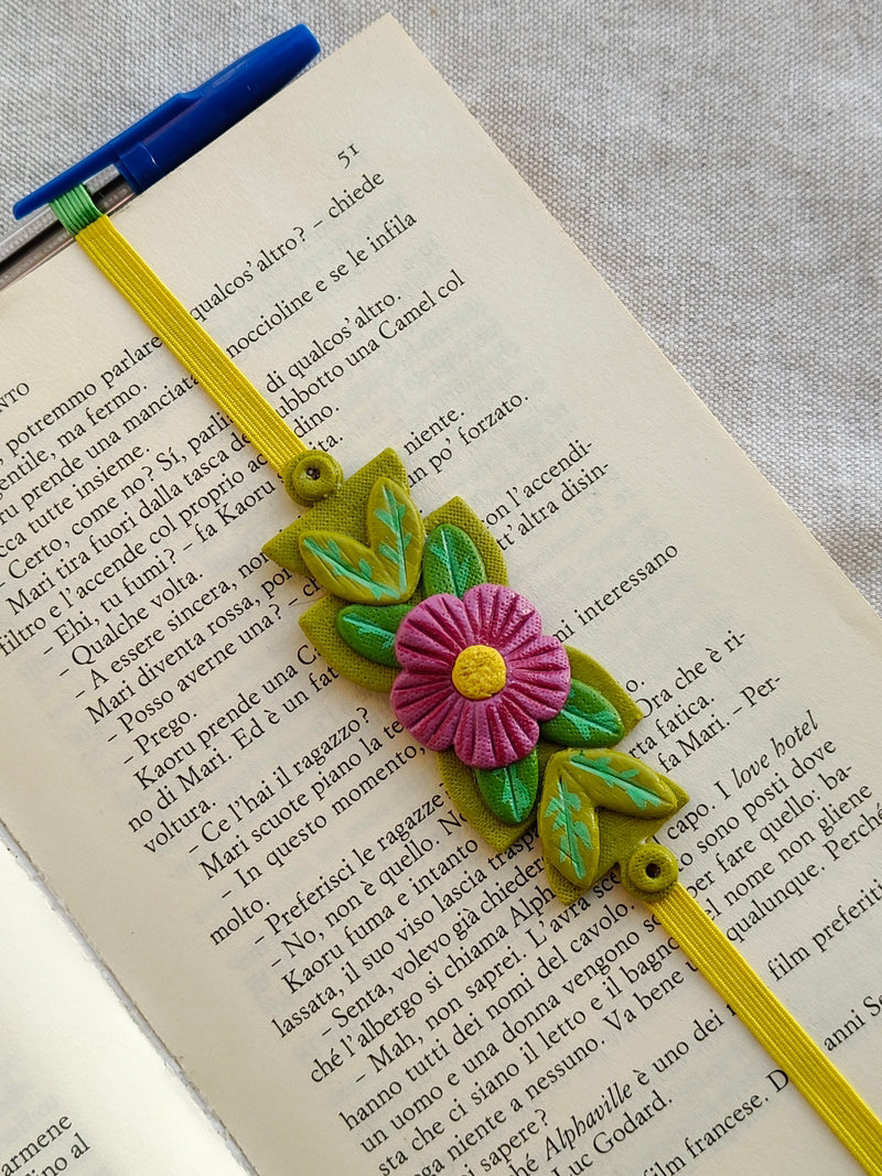 Collezione Boho Chic | Segnalibri Elastici Regolabili | Zinnia Fucsia