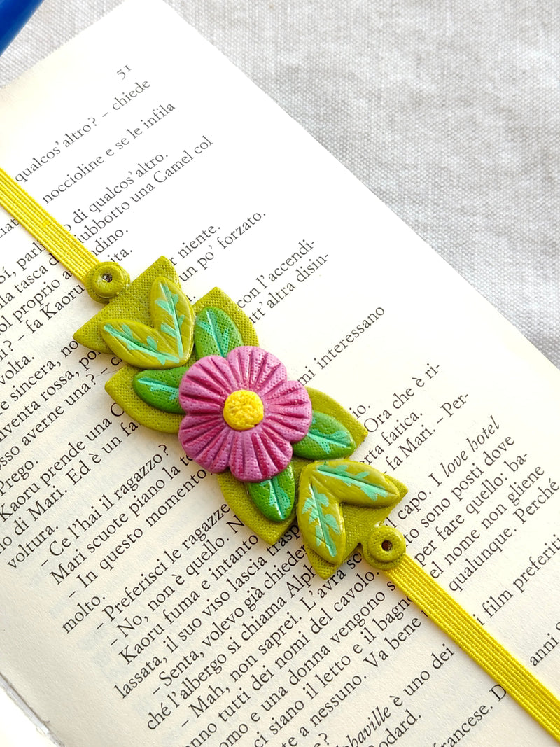 Collezione Boho Chic | Segnalibri Elastici Regolabili | Zinnia Fucsia