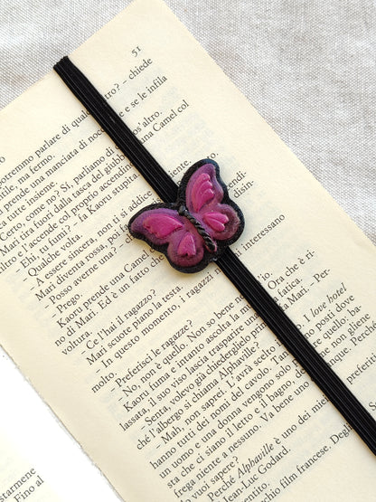 Collezione Primavera | Segnalibro Elastico Regolabile | "Volo di Farfalla"