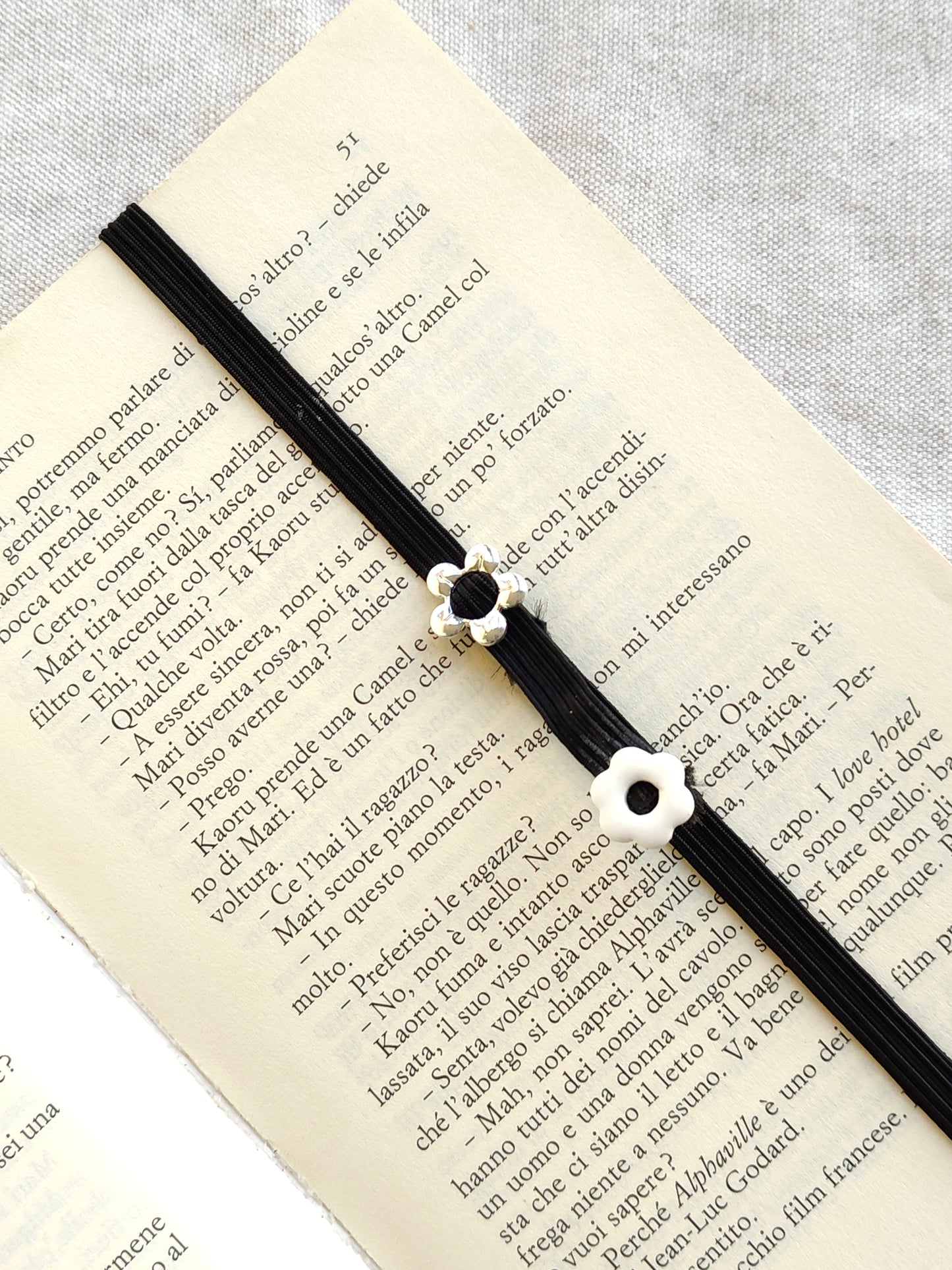 Collezione Primavera | Segnalibro Elastico Regolabile | "Volo di Farfalla"