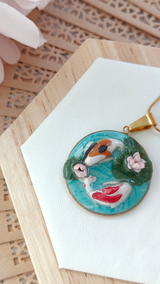Collana Acqua Koi | "Mizu no Kokoro" (Cuore dell'Acqua)