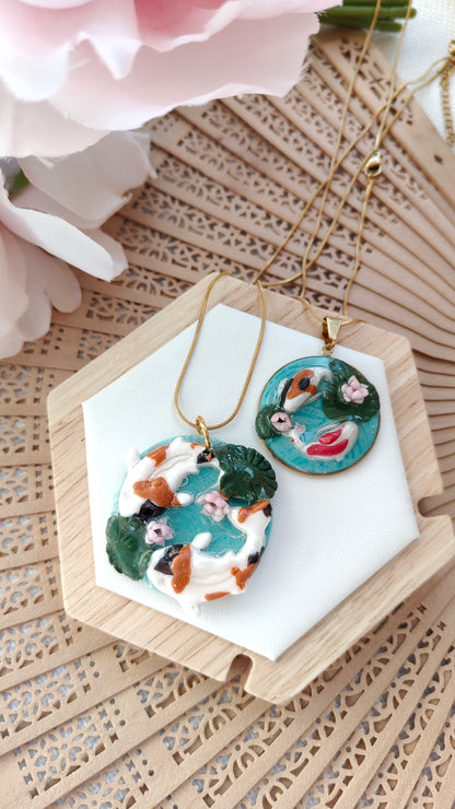 Collana Acqua Koi | "Mizu no Kokoro" (Cuore dell'Acqua)