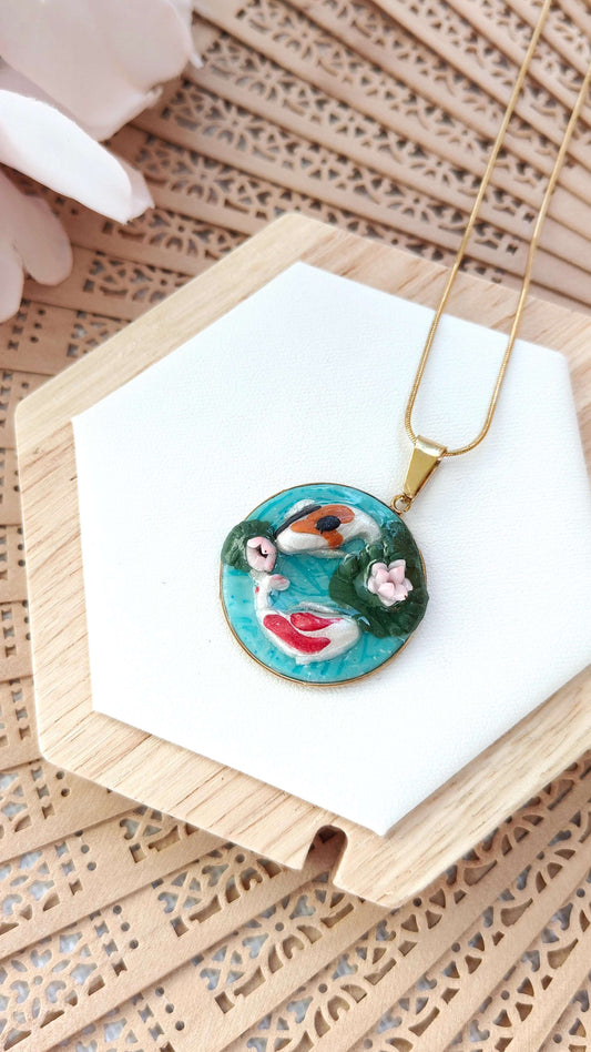 Collana Acqua Koi | "Mizu no Kokoro" (Cuore dell'Acqua)