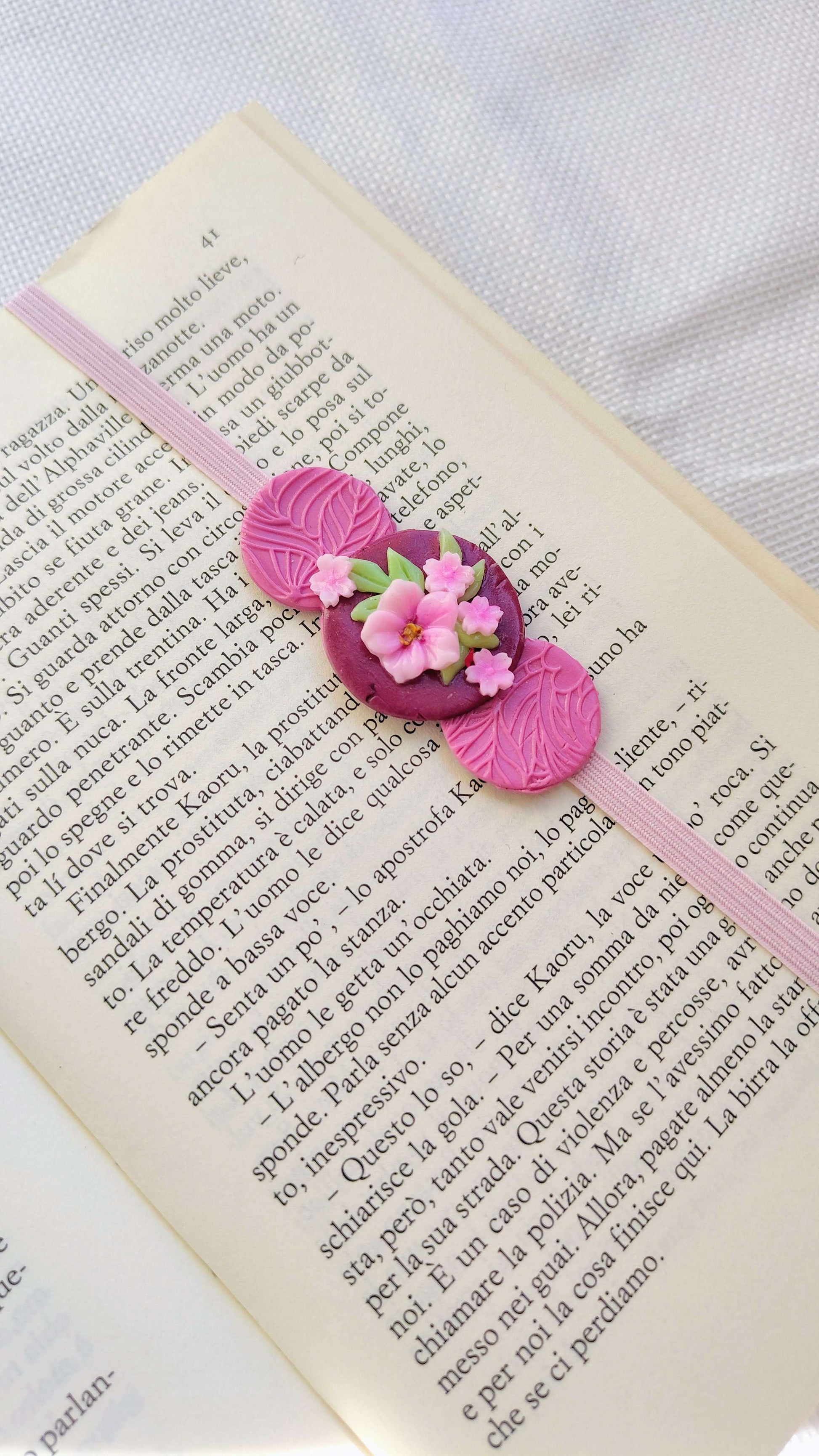 Segnalibro Elastico Regolabile Sakura | I Love Japan