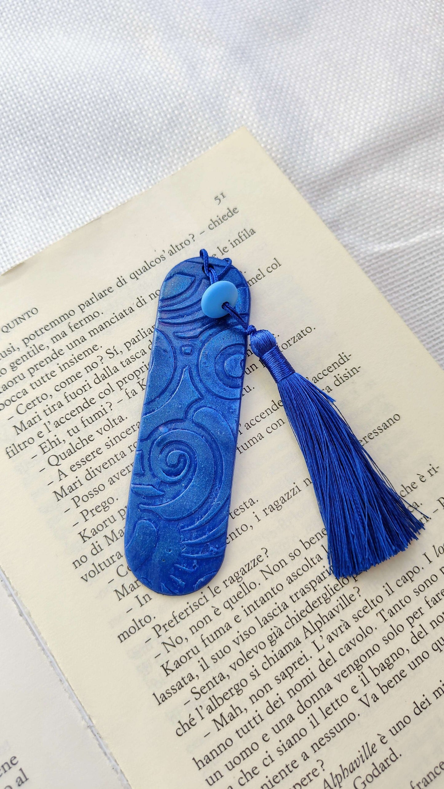 Segnalibro con Nappa Blu Kumo | I Love Japan