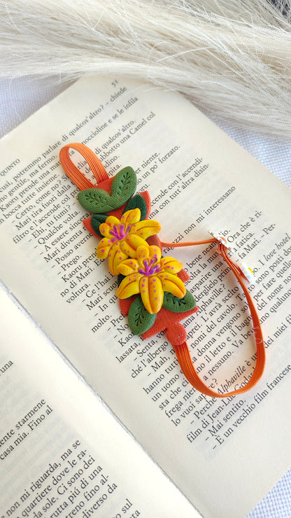Collezione Boho Chic | Segnalibri gioiello | Giglio Giallo