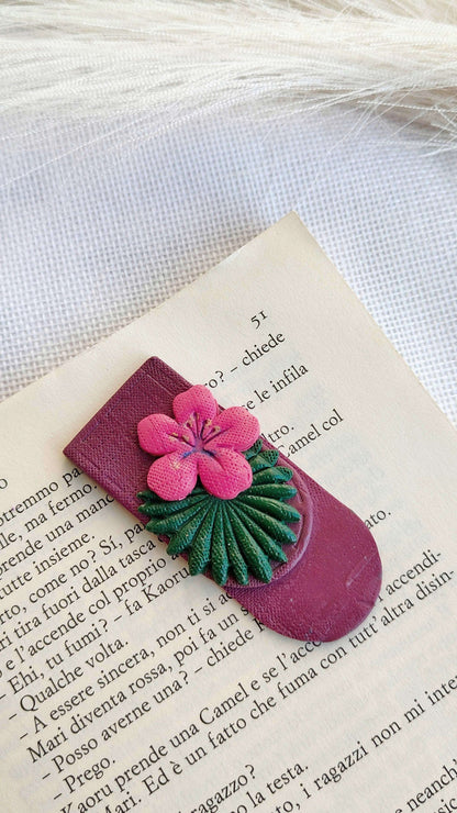 Collezione Boho Chic | Segnalibri gioiello | Hibiscus Fucsia