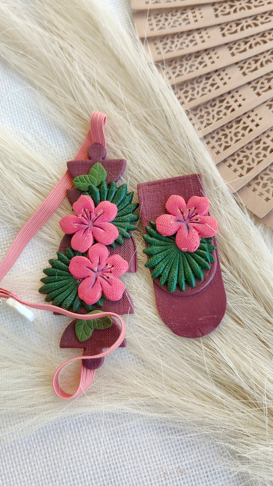 Collezione Boho Chic | Segnalibri gioiello | Hibiscus Fucsia