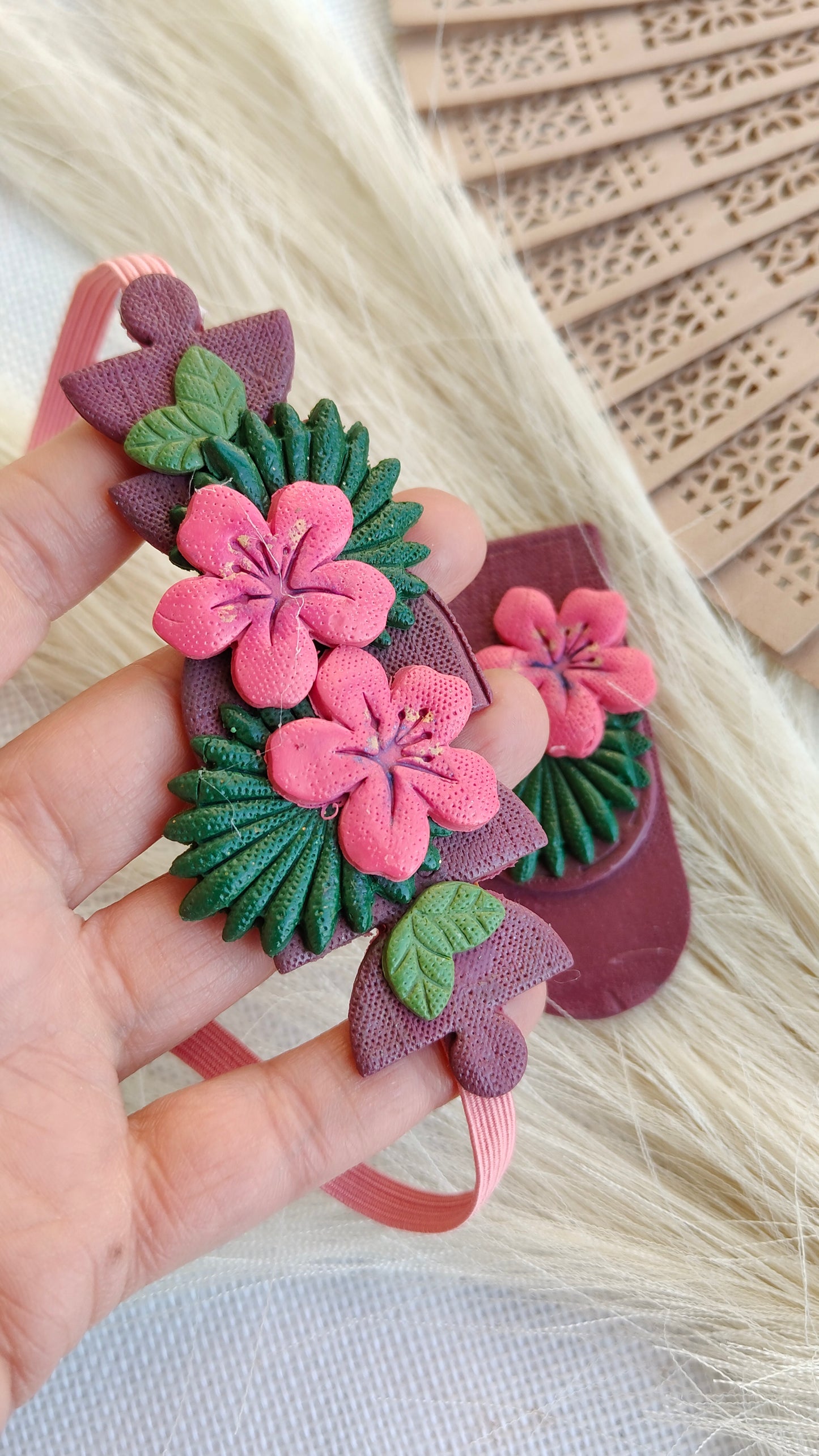 Collezione Boho Chic | Segnalibri gioiello | Hibiscus Fucsia