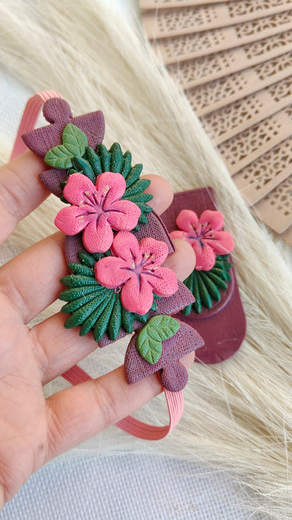 Collezione Boho Chic | Segnalibri gioiello | Hibiscus Fucsia