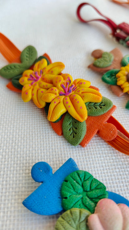 Collezione Boho Chic | Segnalibri gioiello | Giglio Giallo