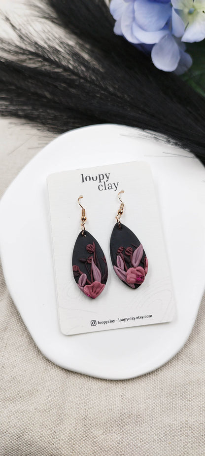 Orecchini Pendenti fiori notturni