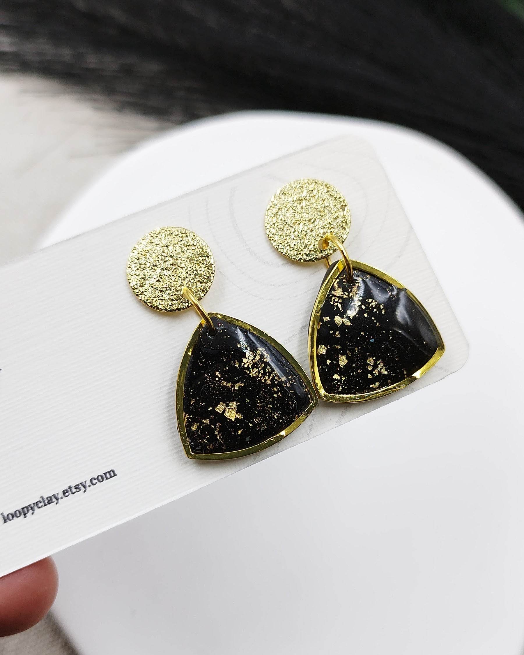 luce oro e nero, minimal chic - Loopy Clay