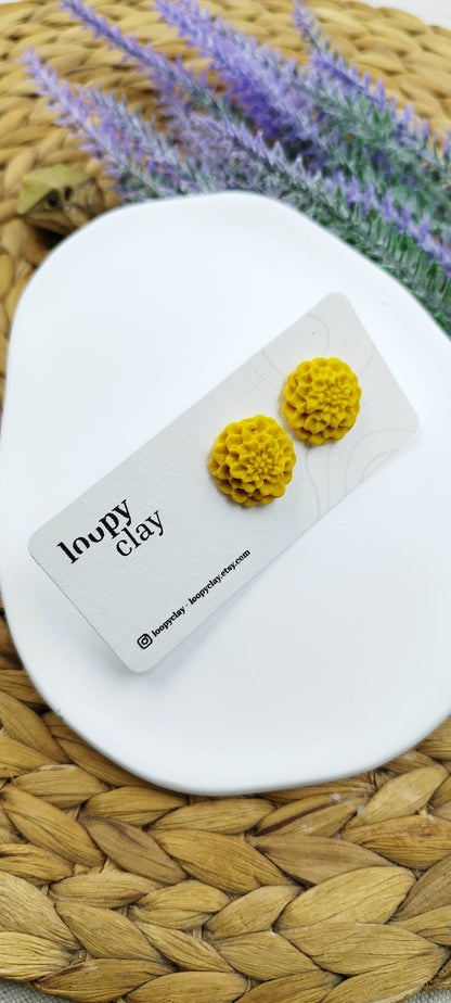 Orecchini a bottone Dalia - semplici e delicati