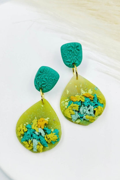 Orecchini Pendenti fondo del mare astratto