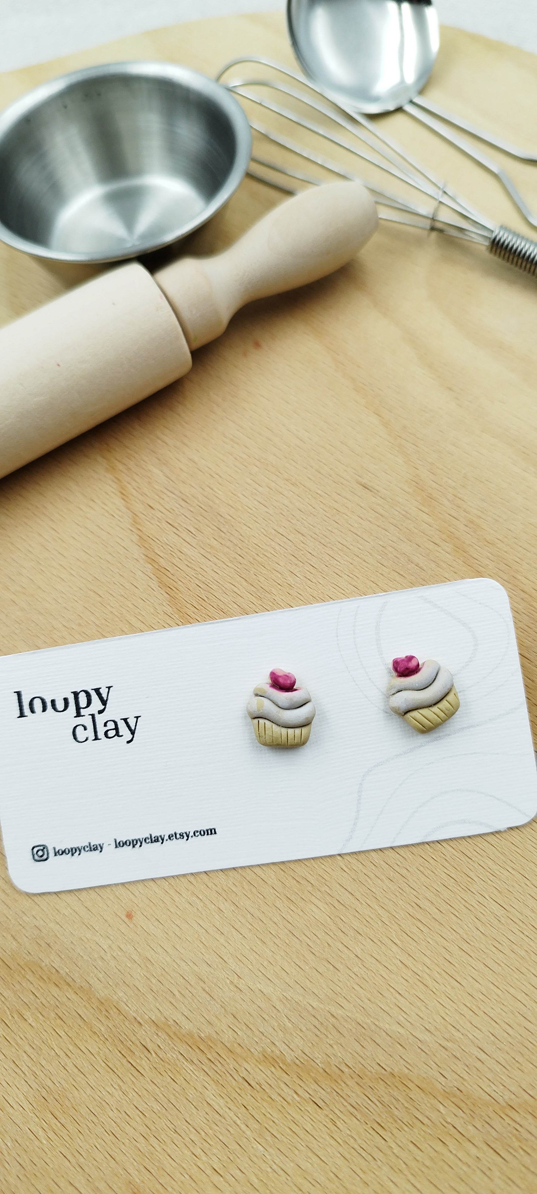 Orecchini piccoli: breakfast collections (I) - Loopy Clay