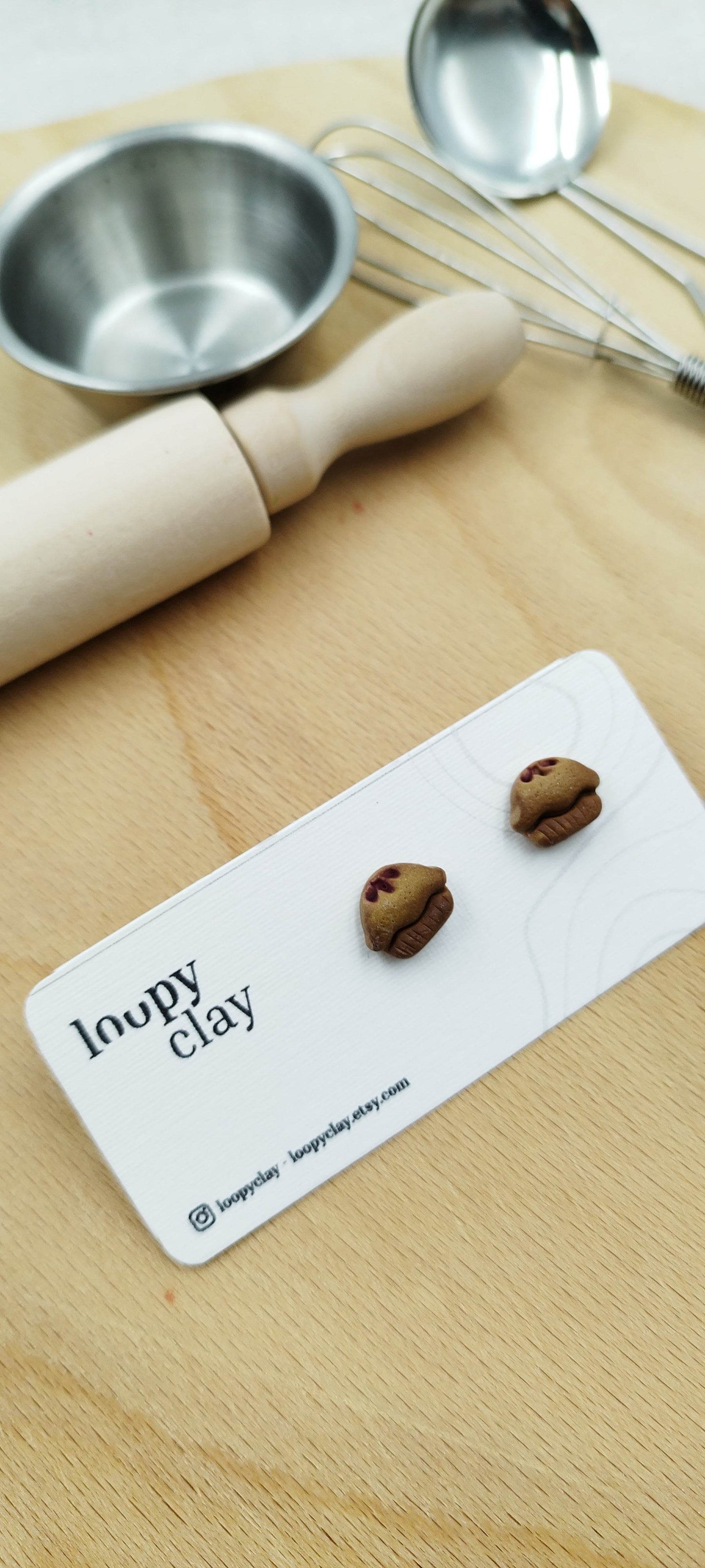 Orecchini piccoli: breakfast collections (I) - Loopy Clay