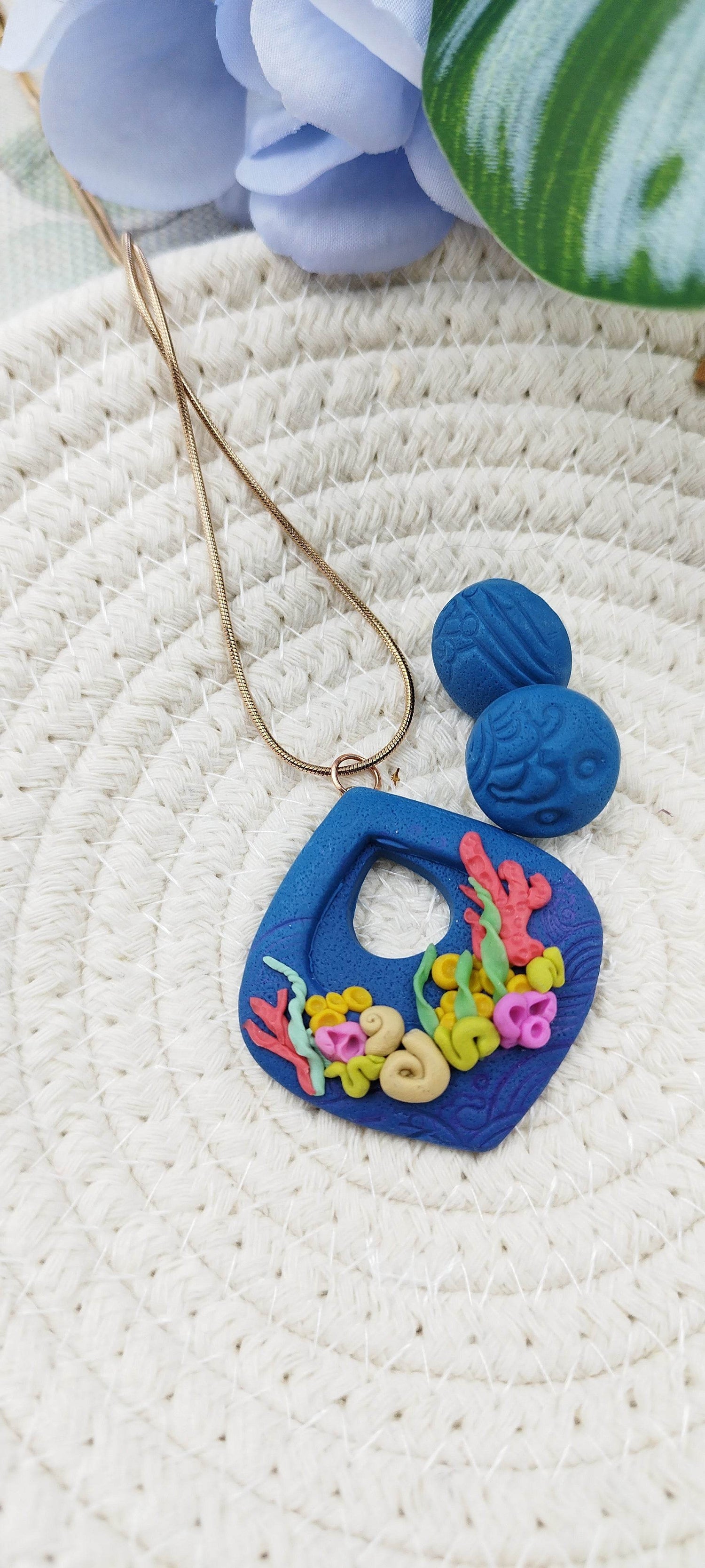 Collana fondo del mare, barriera corallina