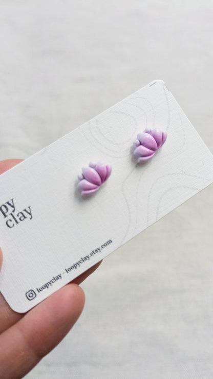 Orecchini mini ninfee - eleganza orientale