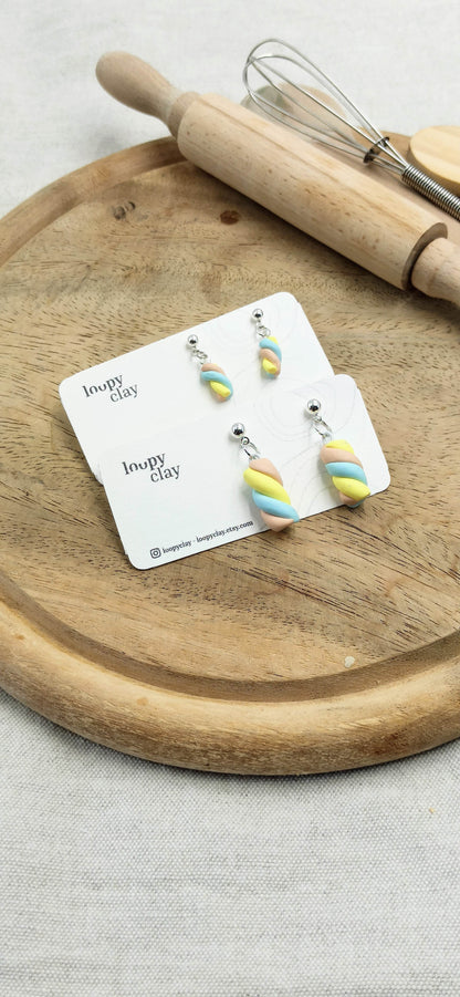 Collezione Sweet Candy | Orecchini "Marshmallow Twist"