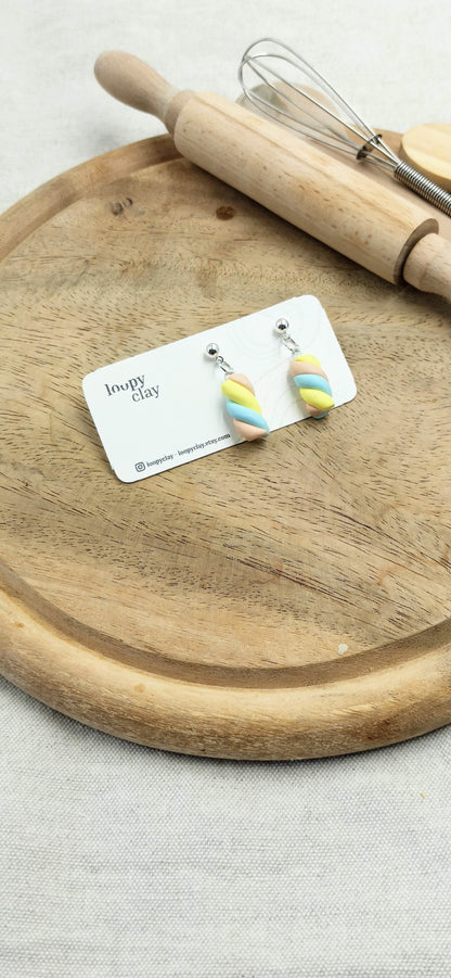 Collezione Sweet Candy | Orecchini "Marshmallow Twist"