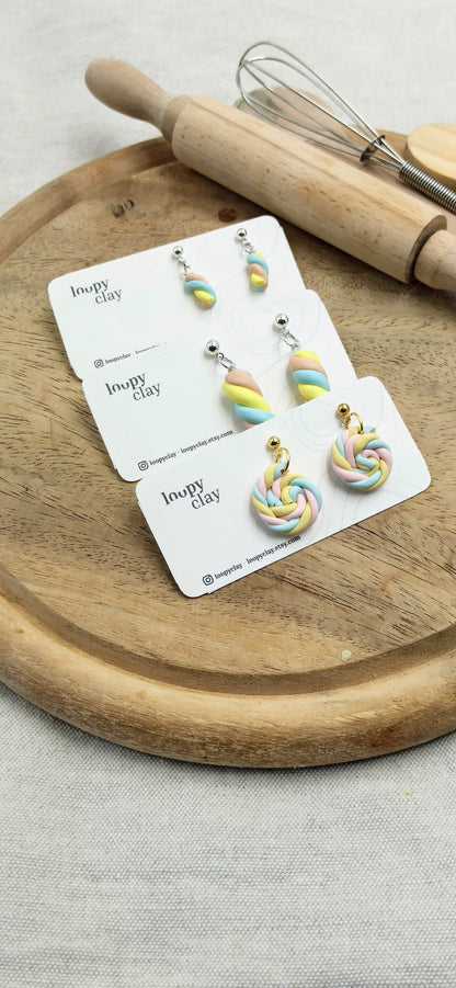 Collezione Sweet Candy | Orecchini "Marshmallow Twist"
