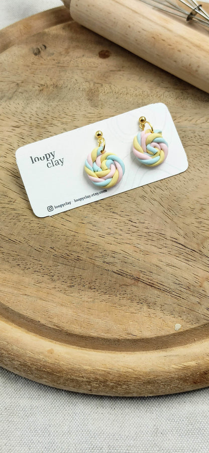 Collezione Sweet Candy | Orecchini "Marshmallow Twist"