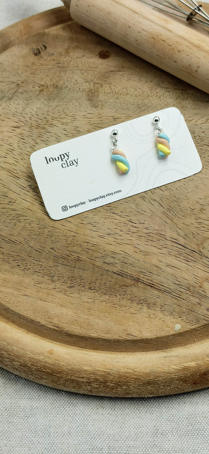Collezione Sweet Candy | Orecchini "Marshmallow Twist"