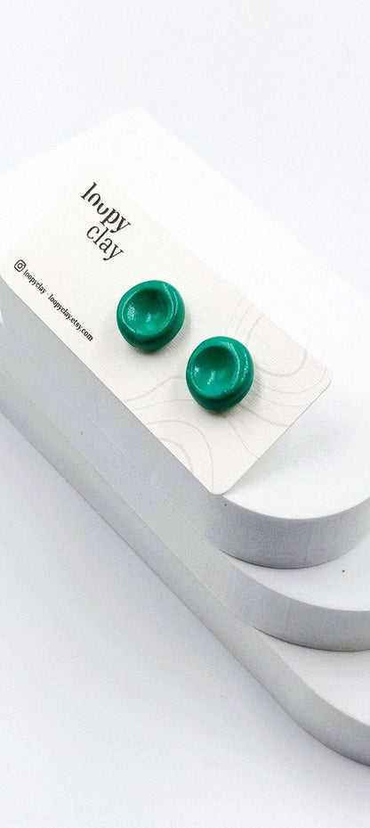 Orecchini a bottone dots