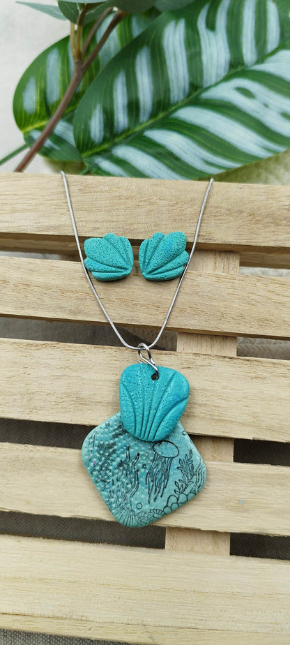 Collana con Ciondolo conchiglie - tema marino