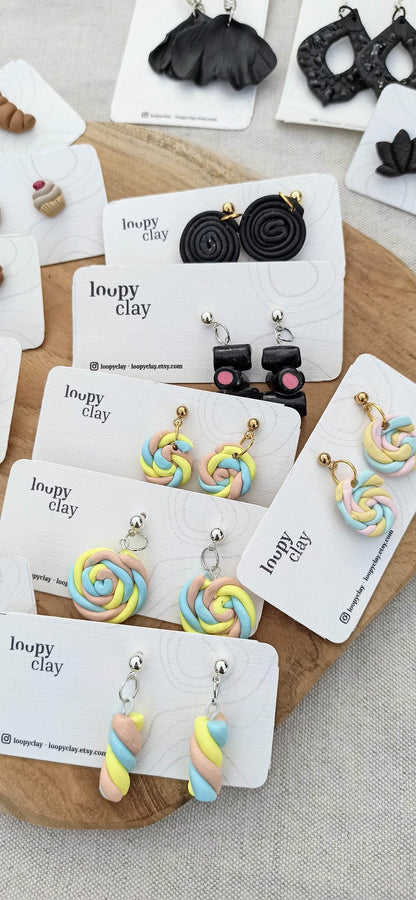 Orecchini Divertenti con biscotto alla crema