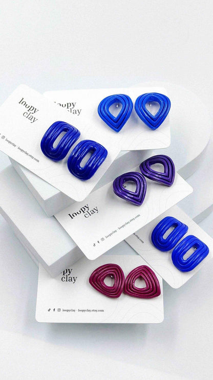 Orecchini Huggies - minimal design colori Fluo