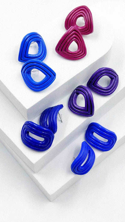 Orecchini Huggies - minimal design colori Fluo