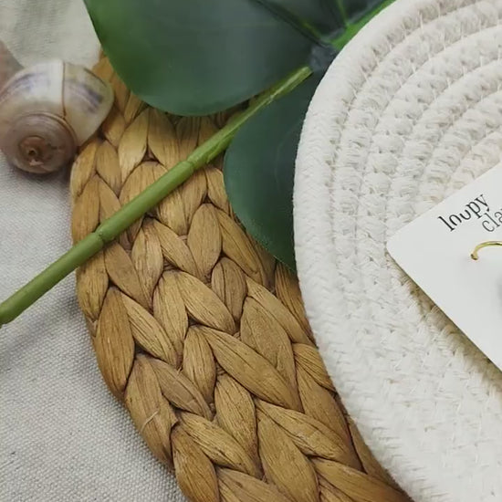 Orecchini Pendenti Artigianali con Bambu, Accessori di Design, Stile Etnico Moderno Made in Italy