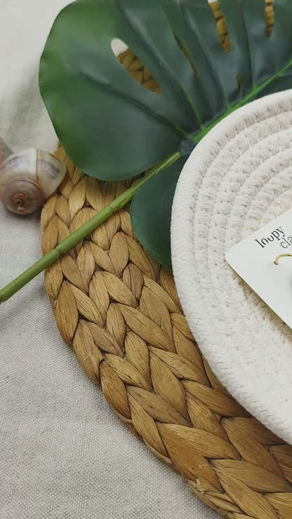 Orecchini Pendenti Artigianali con Bambu, Accessori di Design, Stile Etnico Moderno Made in Italy