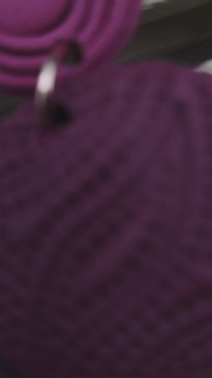 Ethnic Design Necklace Pink and Bordeaux