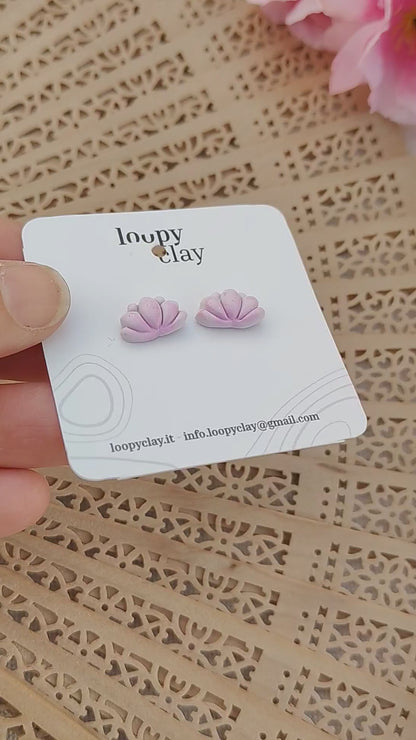 Orecchini Loto Minimal "Soft Petal" | Collezione I Love Japan