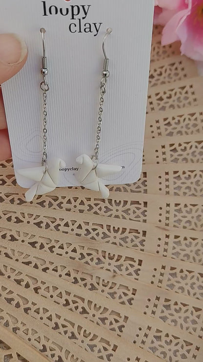 Orecchini Origami Gru Tsuru| Collezione I Love Japan