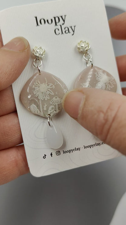 Handcrafted Earrings | Dreamy Nature Antique Pink