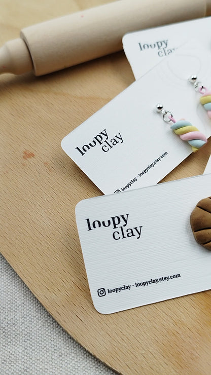 Small earrings: breakfast collections pudding